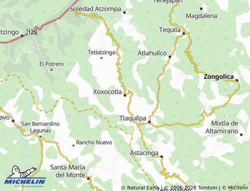 Mapa MICHELIN Xoxocotla - ViaMichelin