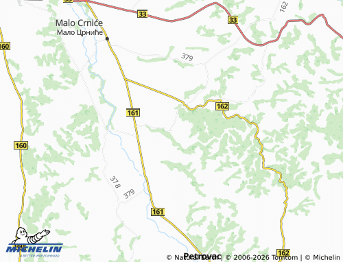 Mapa MICHELIN Crljenac - ViaMichelin
