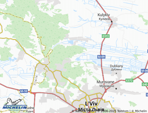 MICHELIN Volia-Homuletska map - ViaMichelin