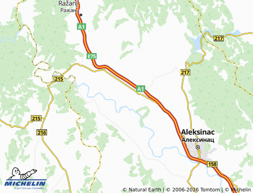 Mapa MICHELIN Rutevac - ViaMichelin