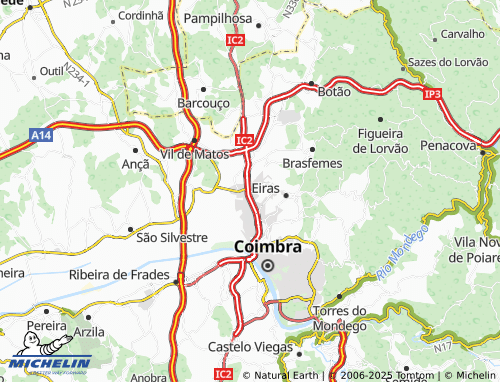 MICHELIN Adémia de Cima map - ViaMichelin