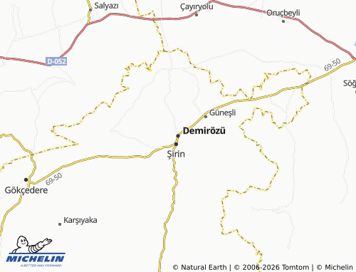 MICHELIN Demirözü map - ViaMichelin