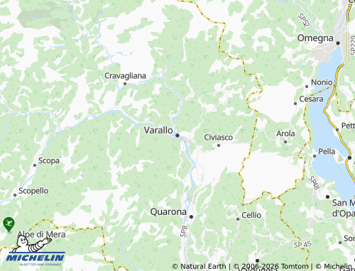 MICHELIN-Landkarte Varallo - ViaMichelin