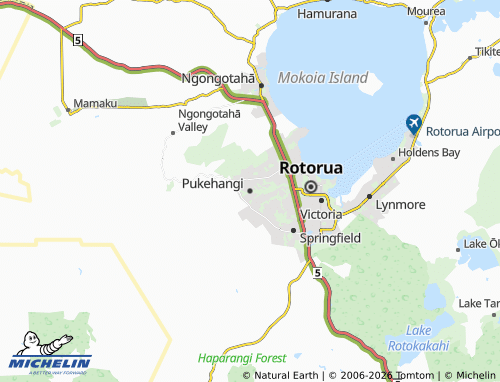 Mapa MICHELIN Pukehangi - ViaMichelin