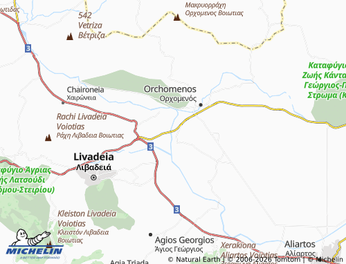 MICHELIN Agios Andreas map - ViaMichelin