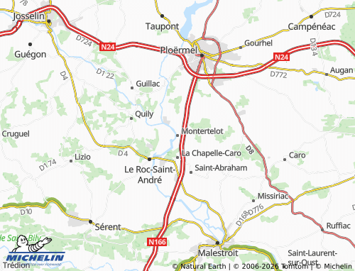 Mappa MICHELIN Montertelot - ViaMichelin