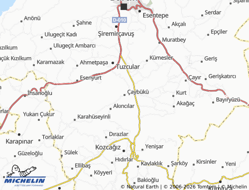 MICHELIN Çaybükü map - ViaMichelin