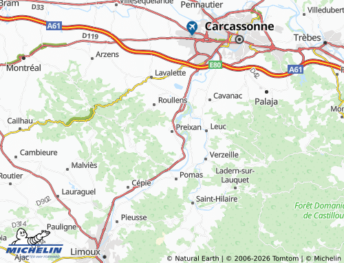 Mappa MICHELIN Preixan - ViaMichelin