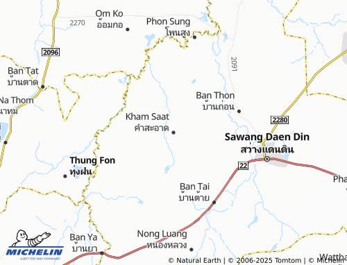 MICHELIN Kham Sa-at map - ViaMichelin