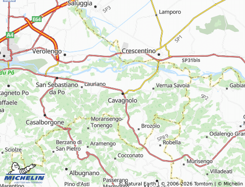 Mapa MICHELIN Cavagnolo - ViaMichelin