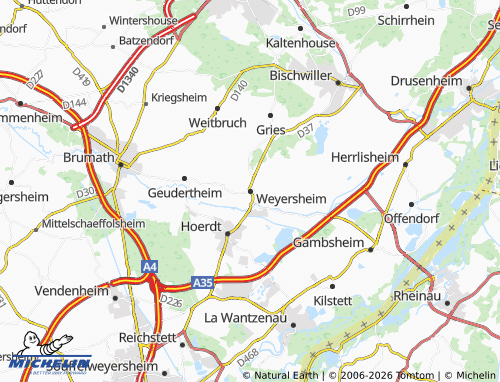 Mapa MICHELIN Weyersheim - ViaMichelin
