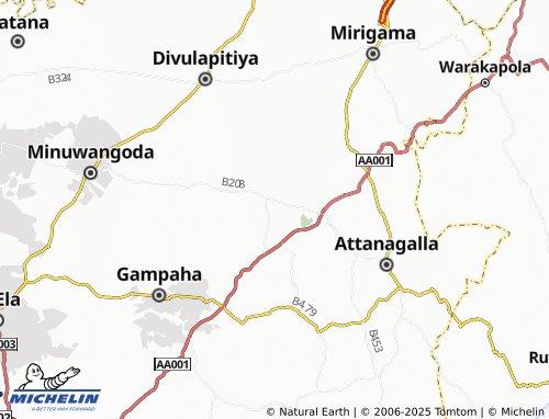 Carte MICHELIN Pattalagedara - ViaMichelin