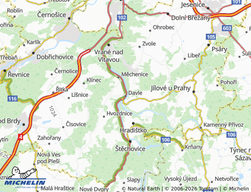 MICHELIN Davle map - ViaMichelin