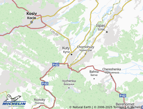 MICHELIN Kuty map - ViaMichelin