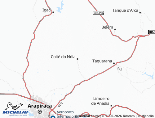 Mappa MICHELIN Coité do Nóia - ViaMichelin