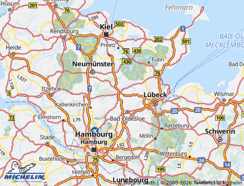 MICHELIN Segeberg map - ViaMichelin