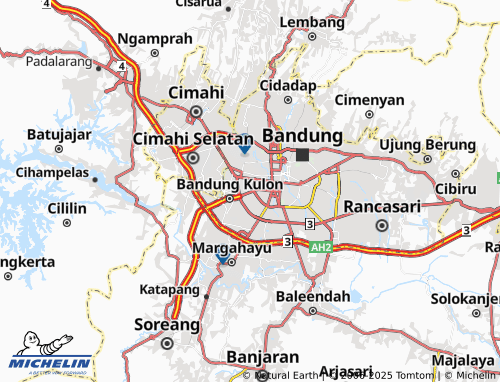 MICHELIN Sukahaji map - ViaMichelin