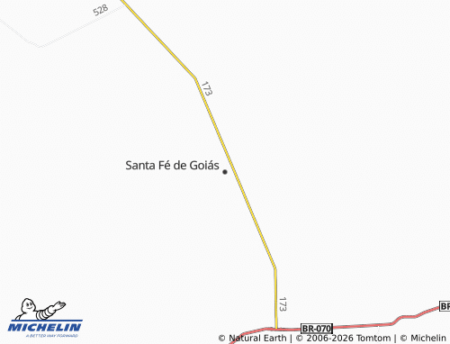 Mapa MICHELIN Santa Fé de Goiás - ViaMichelin