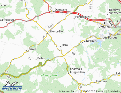 Mappa MICHELIN Harol - ViaMichelin