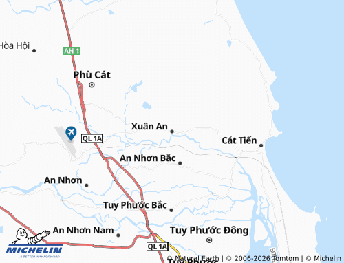 MICHELIN Cát Nhơn map - ViaMichelin