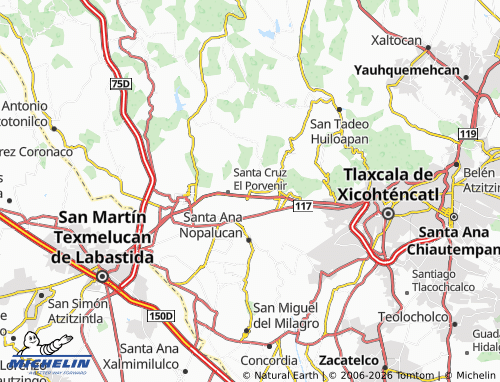 Mappa MICHELIN San Antonio Tizostoc - ViaMichelin
