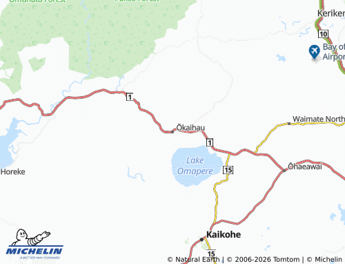 Mapa MICHELIN Ōkaihau - ViaMichelin