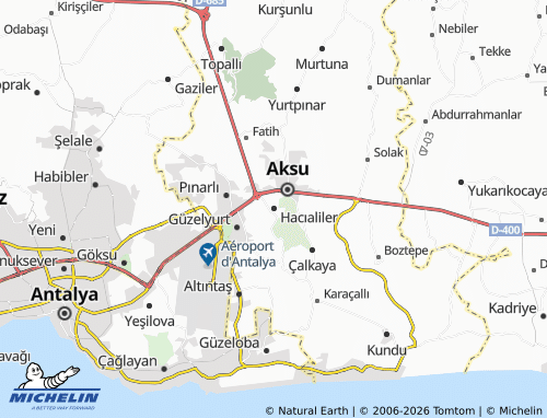 MICHELIN Hacıaliler map - ViaMichelin