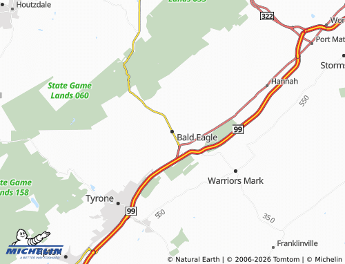 Mappa MICHELIN Bald Eagle - ViaMichelin