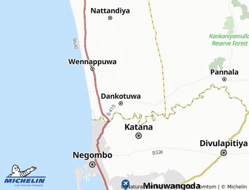 MICHELIN Katukenda East map - ViaMichelin