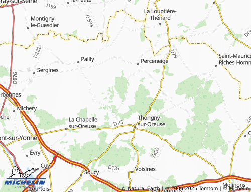 Carte MICHELIN Vallières - ViaMichelin