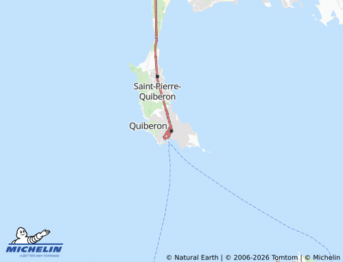 MICHELIN Quiberon map - ViaMichelin