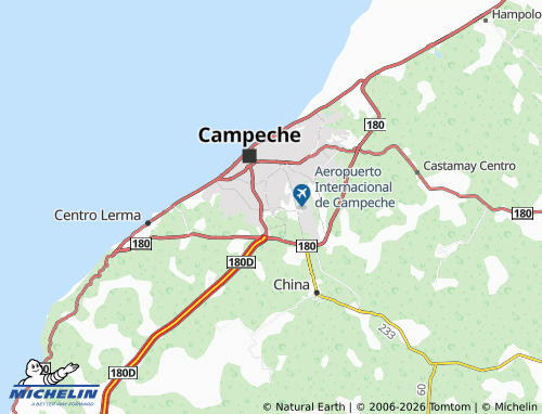 MICHELIN Zona Naval map - ViaMichelin