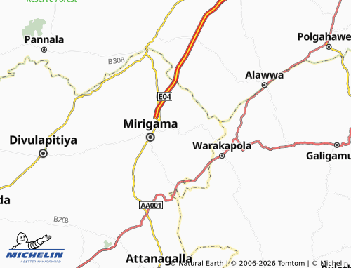 Mappa MICHELIN Bothale Pahalagama West - ViaMichelin