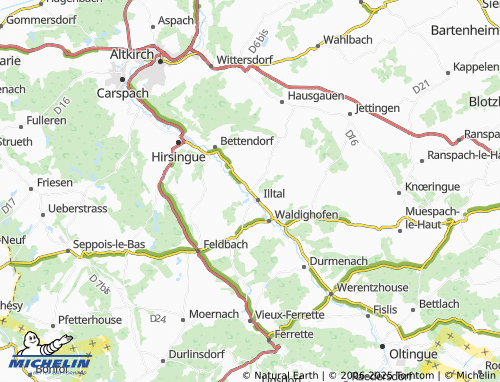 MICHELIN Grentzingen map - ViaMichelin