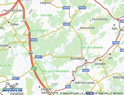 Kaart MICHELIN Laloux - ViaMichelin