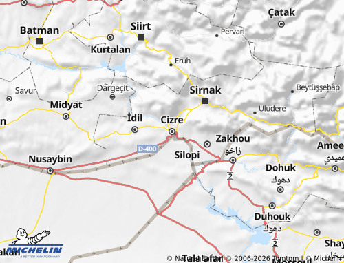 Kaart MICHELIN Cizre - ViaMichelin