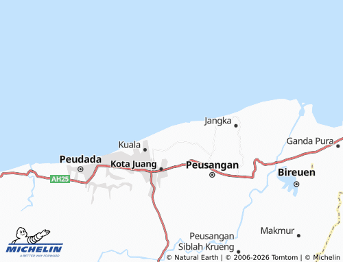 MICHELIN Kuala Raja map - ViaMichelin
