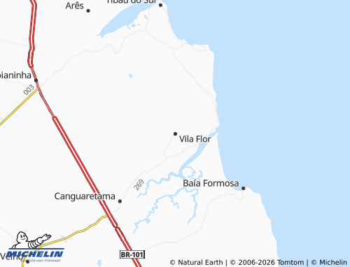 Mapa MICHELIN Vila Flor - ViaMichelin