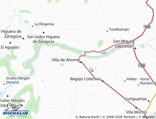 Mapa MICHELIN Benito Juárez Ahome - ViaMichelin
