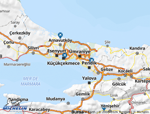 Kaart MICHELIN Üsküdar - ViaMichelin