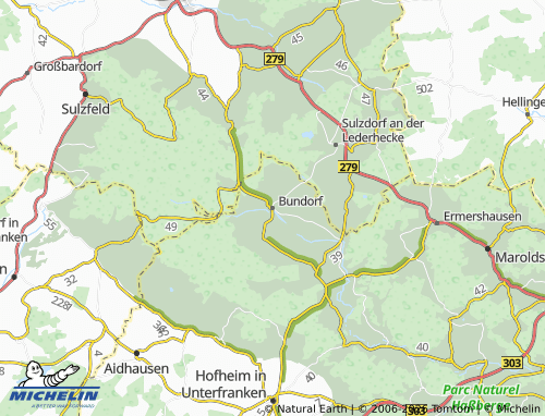 Mapa MICHELIN Bundorf - ViaMichelin