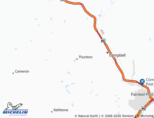 Carte MICHELIN Thurston - ViaMichelin
