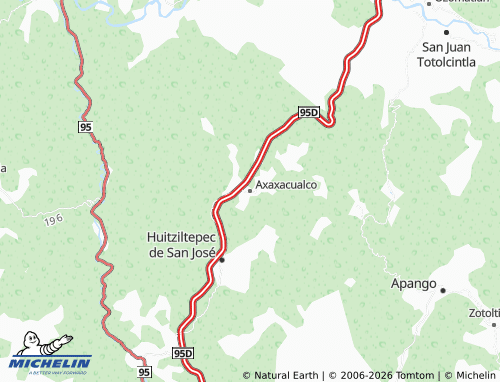 MICHELIN-Landkarte Axaxacualco - ViaMichelin