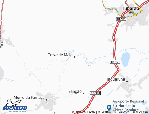 Mapa MICHELIN Treze de Maio - ViaMichelin