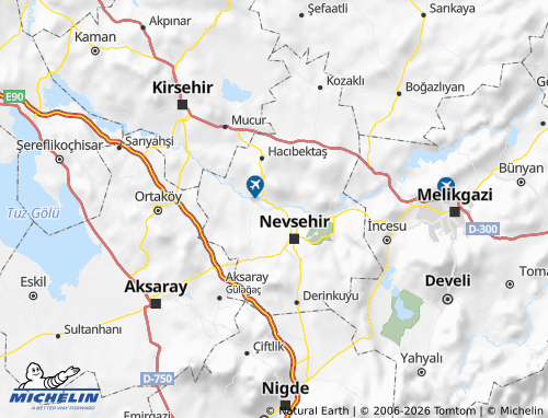 MICHELIN Gülşehir map - ViaMichelin