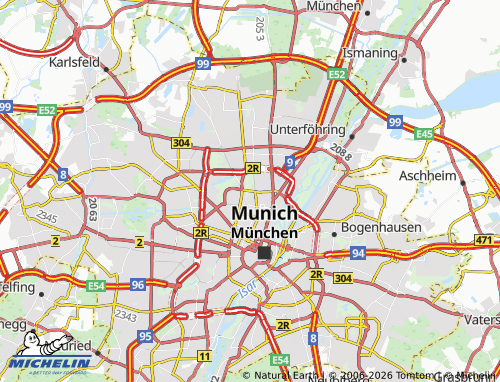 MICHELIN-Landkarte Schwabing-West - ViaMichelin