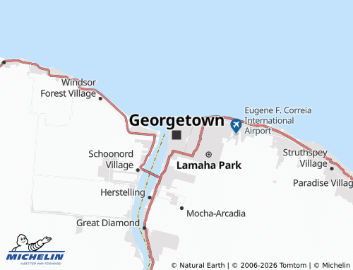 MICHELIN Georgetown map - ViaMichelin