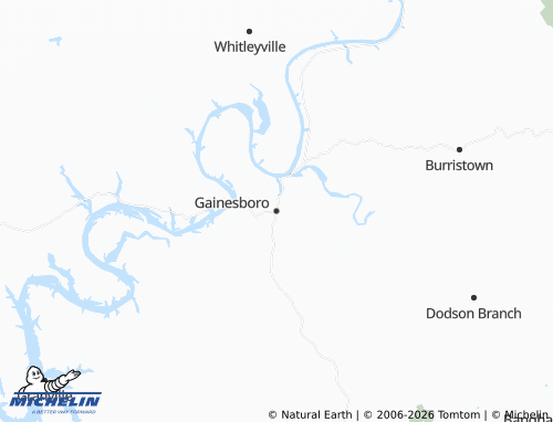 Mapa MICHELIN Gainesboro - ViaMichelin
