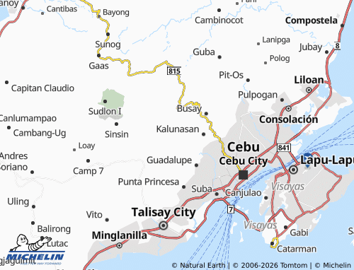 MICHELIN Sapangdaku map - ViaMichelin