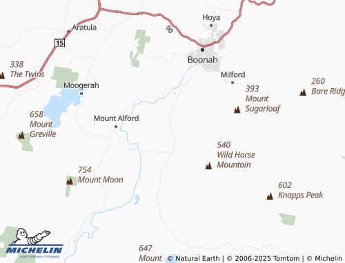 MICHELIN Wallaces Creek map - ViaMichelin